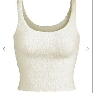 Skims Cozy Knit Tank Bone NWT